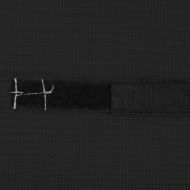 Облегалка за глава за шезлонг, черна, 40x7,5x15 см, textilene