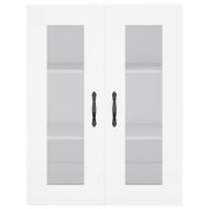 Висок шкаф, бял, 69,5x34x180 см, инженерно дърво