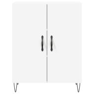 Висок шкаф, бял, 69,5x34x180 см, инженерно дърво