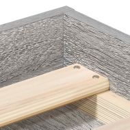 Рамка за легло, сив сонома, 120x190 см, Small Double