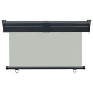 Вертикална тента за балкон, 125x250 см, сива