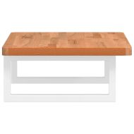 Стенен рафт за мивка, стомана и масивно дърво бук