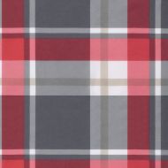 Палетна възглавница, червено каре, 120x80x12 см, текстил