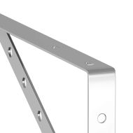 Скоби за рафт 4 бр 40x2,5x25 см сребрист неръждаема стомана