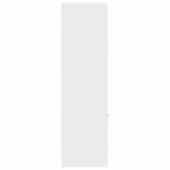 Шкаф органайзер, бял, 40x41x144,5 см, инженерно дърво