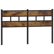 Горна табла, опушен дъб, 150 см, желязо и инженерно дърво