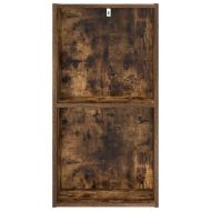 Библиотека, опушен дъб, 40x30x77 см, инженерно дърво