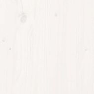 Рамка за легло без матрак, бял, 90x220 см, масивна дървесина