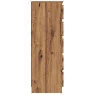 Скрин с чекмеджета, дъб артизан, 60x36x103 см, инженерно дърво