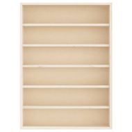 Дървена колекционерска витрина с 6 рафта 40x8,5x55 см