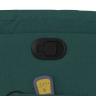 Масажен наклоняем стол, тъмнозелен, текстил