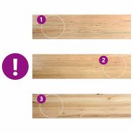 Прозоречни первази, 2 бр, 160x40x2 см, необработен масивен дъб