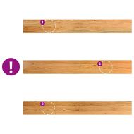 Прозоречни первази, 2 бр, светлокафяви, 120x15x2 см, дъб масив