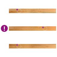 Прозоречни первази, 2 бр, светлокафяви, 160x15x2 см, дъб масив