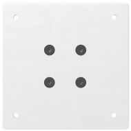 Крака за бар маса, 4 бр., бели, 90-92 см, стомана