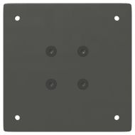 Крака за бар маса, 4 бр., антрацит, 100-102 см, стомана