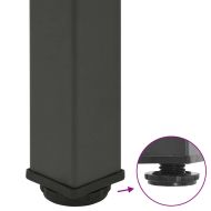 Крака за бар маса, 4 бр., антрацит, 100-102 см, стомана