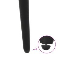 Крака за масичка за кафе, конична форма, 4 бр., черни, 30-31 см, стомана