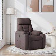 Наклоняем стол, тъмнокафяв, текстил