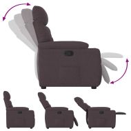 Наклоняем стол, тъмнокафяв, текстил