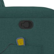 Масажен наклоняем стол, тъмнозелен, текстил