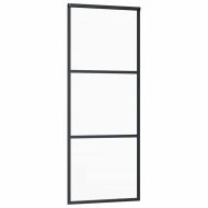 Плъзгаща се врата с обков 76x205 см ESG стъкло и алуминий