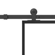 Плъзгаща се врата с обков 90x205 см ESG стъкло и алуминий