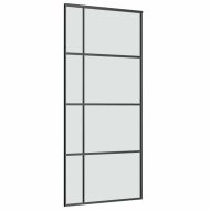 Плъзгаща се врата с обков 90x205 см ESG стъкло и алуминий