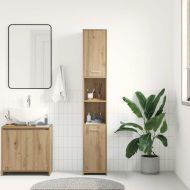 Шкаф за баня Artisan Oak 30x30x183,5 cm Инженерна дървесина