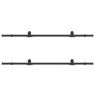 Комплект механизъм за плъзгаща врата, 400 см, стомана, черен