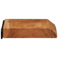 Стенни рафтове, 2 бр, 30x20x3,5 см, акациево дърво масив