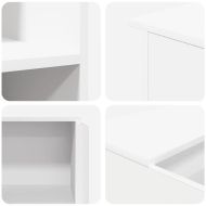 Рецепционно бюро, бяло, 100x50x103,5 см, инженерно дърво