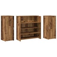 Приемно бюро, старо дърво, 180x50x103,5 см, инженерно дърво