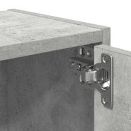 Библиотека, бетонно сива, 40x24x102 см, инженерно дърво