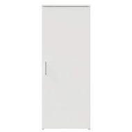 Шкаф за съхранение, бял, 40x45x103,5 см, инженерно дърво