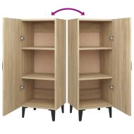 Сайдборд, дъб сонома, 34,5x34x90 см, инженерно дърво