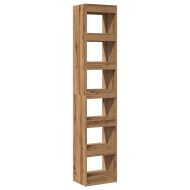 Библиотека/разделител за стая, дъб артизан, 40x30x198 см