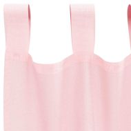 Пердета от воал с прът джобове, 2 бр, светлорозово