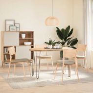 крака тип „фиби“ за конзолни маси, 4 бр., естествена стомана, 72 см, масивна стомана