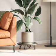 Крака тип „фиба“ за масичка за кафе, 4 бр., естествена стомана, 10 см, масивна стомана