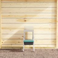 Кутия за гнездене за пилета с 1 отделение и крака, поцинкована стомана