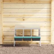 Кутия за гнездене за пилета с 3 отделения и крака, поцинкована стомана