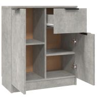 Сайдборди, 2 бр, бетонно сиви, 60x30x70 см, инженерно дърво