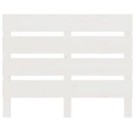 Рамка за легло без матрак, бял, 75x190 см, борово дърво масив