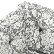 Палетна възглавница за диван, светлосива, текстил, пачуърк