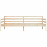 Дневно легло без матрак, 90x190 см, борово дърво масив