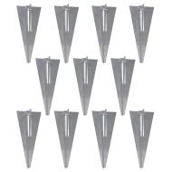 Плетена оградна мрежа с анкерни клинове, 0,8x25 м, сива