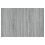 Горна табла за легло с шкафчета, сив сонома, инженерно дърво