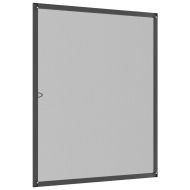 Мрежа против насекоми за прозорци, антрацит, 100x120 см