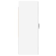 Стенни шкафове, 2 бр, бели, инженерно дърво